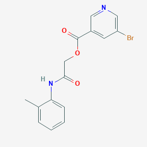 [2-(2-Methylanilino)-2-oxoethyl] 5-bromopyridine-3-carboxylate