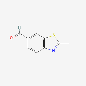 molecular formula C9H7NOS B2676937 2-Methyl-1,3-benzothiazole-6-carbaldehyde CAS No. 20061-51-2