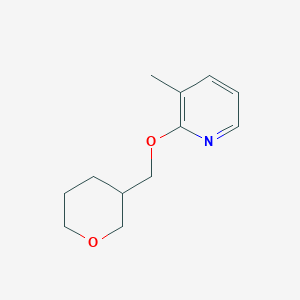 molecular formula C12H17NO2 B2676958 3-Methyl-2-[(oxan-3-yl)methoxy]pyridine CAS No. 2201692-87-5