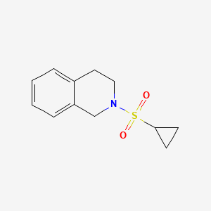 molecular formula C12H15NO2S B2676987 2-(环丙磺酰基)-1,2,3,4-四氢异喹啉 CAS No. 1206990-87-5