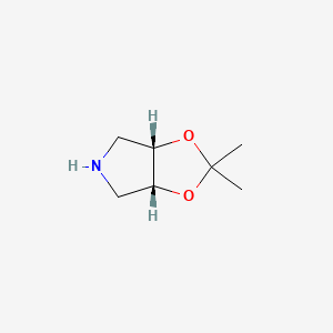 molecular formula C7H13NO2 B2676988 cis-2,2-Dimethyltetrahydro-5H-1,3-dioxolo[4,5-c]pyrrole CAS No. 152139-64-5