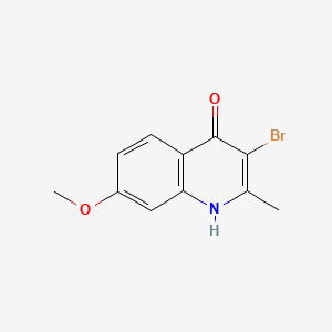 molecular formula C11H10BrNO2 B2676993 N-(2-(2-氧代-2-(((四氢呋喃-2-基)甲基)氨基)乙基)-4,6-二氢-2H-噻吩[3,4-c]嘧啶-3-基)-2-(吡啶-4-基硫)乙酰胺 CAS No. 1333252-01-9