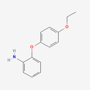 molecular formula C14H15NO2 B2677002 2-(4-乙氧基苯氧基)苯胺 CAS No. 565198-69-8