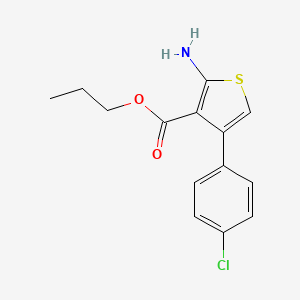 Propyl 2-amino-4-(4-chlorophenyl)thiophene-3-carboxylate