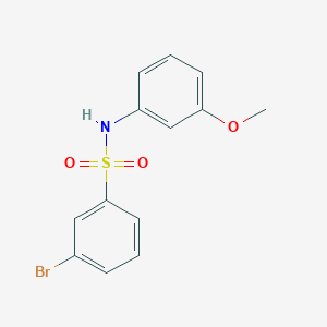 molecular formula C13H12BrNO3S B267702 3-bromo-N-(3-methoxyphenyl)benzenesulfonamide 