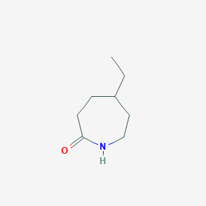 molecular formula C8H15NO B2677039 5-Ethylazepan-2-one CAS No. 34303-48-5