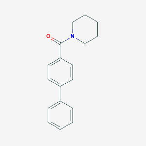 molecular formula C18H19NO B267704 1-(4-Biphenylylcarbonyl)piperidine 