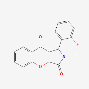 1-(2-Fluorophenyl)-2-methyl-1,2-dihydrochromeno[2,3-c]pyrrole-3,9-dione