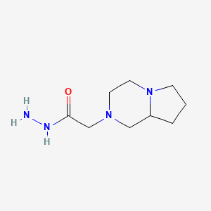 2-(hexahydropyrrolo[1,2-a]pyrazin-2(1H)-yl)acetohydrazide