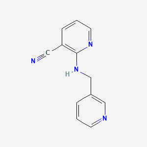 molecular formula C12H10N4 B2677098 2-[(吡啶-3-基甲基)氨基]烟酸腙 CAS No. 906214-79-7