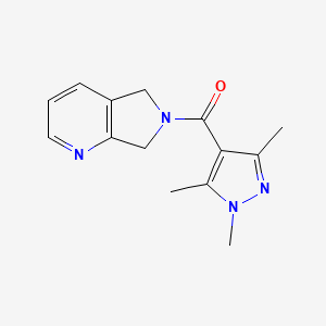 (5H-pyrrolo[3,4-b]pyridin-6(7H)-yl)(1,3,5-trimethyl-1H-pyrazol-4-yl)methanone