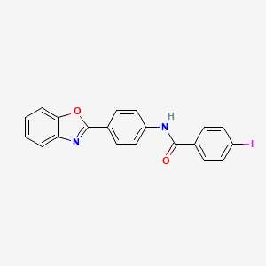 N-[4-(1,3-benzoxazol-2-yl)phenyl]-4-iodobenzamide