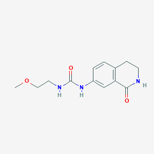 molecular formula C13H17N3O3 B2677109 1-(2-Methoxyethyl)-3-(1-oxo-1,2,3,4-tetrahydroisoquinolin-7-yl)urea CAS No. 1351587-06-8