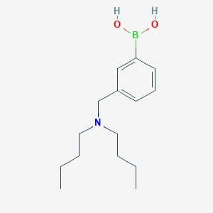 molecular formula C15H26BNO2 B2677115 (3-((二丁基氨基)甲基)苯基)硼酸 CAS No. 1312938-19-4