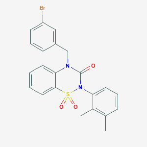 4-(3-bromobenzyl)-2-(2,3-dimethylphenyl)-2H-1,2,4-benzothiadiazin-3(4H)-one 1,1-dioxide