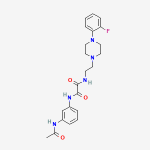 N1-(3-acetamidophenyl)-N2-(2-(4-(2-fluorophenyl)piperazin-1-yl)ethyl)oxalamide