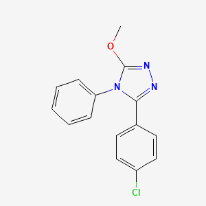 5-(4-Chlorophenyl)-3-methoxy-4-phenyl-1,2,4-triazole