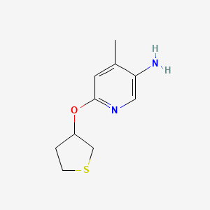 4-Methyl-6-(thiolan-3-yloxy)pyridin-3-amine