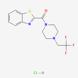 Benzo[d]thiazol-2-yl(4-(2,2,2-trifluoroethyl)piperazin-1-yl)methanone hydrochloride