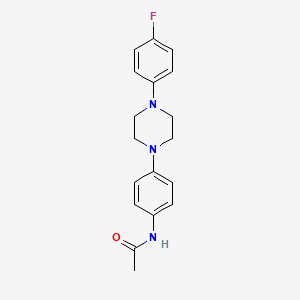 N-{4-[4-(4-fluorophenyl)piperazino]phenyl}acetamide