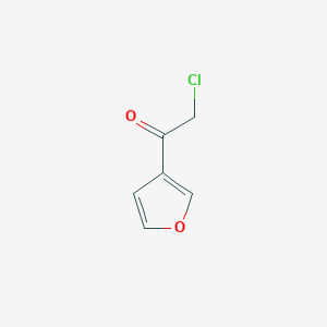 molecular formula C6H5ClO2 B2677191 2-Chloro-1-furan-3-ylethanone CAS No. 57241-17-5