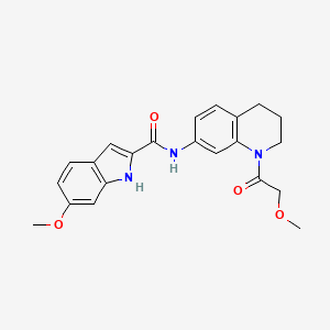 6-methoxy-N-(1-(2-methoxyacetyl)-1,2,3,4-tetrahydroquinolin-7-yl)-1H-indole-2-carboxamide