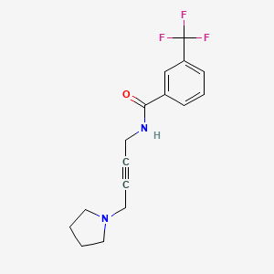 N-(4-(pyrrolidin-1-yl)but-2-yn-1-yl)-3-(trifluoromethyl)benzamide