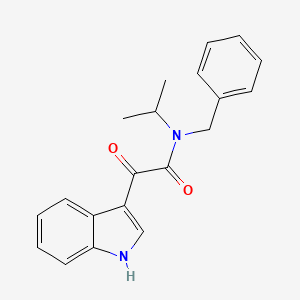 molecular formula C20H20N2O2 B2677199 N-benzyl-2-(1H-indol-3-yl)-N-isopropyl-2-oxoacetamide CAS No. 852367-09-0