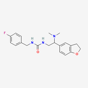 1-(2-(2,3-Dihydrobenzofuran-5-yl)-2-(dimethylamino)ethyl)-3-(4-fluorobenzyl)urea