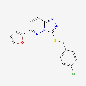 3-((4-Chlorobenzyl)thio)-6-(furan-2-yl)-[1,2,4]triazolo[4,3-b]pyridazine