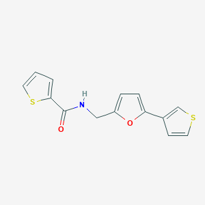 N-((5-(thiophen-3-yl)furan-2-yl)methyl)thiophene-2-carboxamide