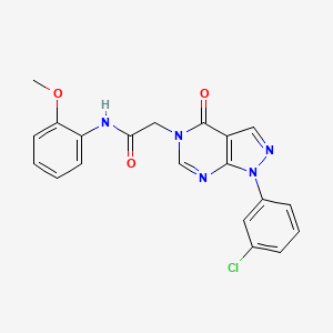 2-[1-(3-chlorophenyl)-4-oxopyrazolo[3,4-d]pyrimidin-5-yl]-N-(2-methoxyphenyl)acetamide