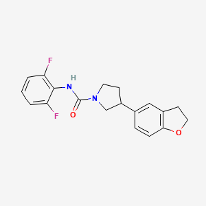 N-(2,6-difluorophenyl)-3-(2,3-dihydro-1-benzofuran-5-yl)pyrrolidine-1-carboxamide