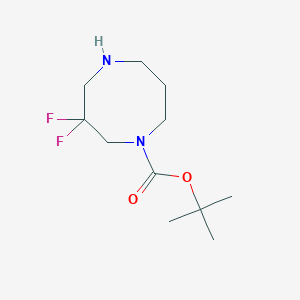molecular formula C11H20F2N2O2 B2677237 tert-Butyl 3,3-difluoro-1,5-diazocane-1-carboxylate CAS No. 2219374-50-0