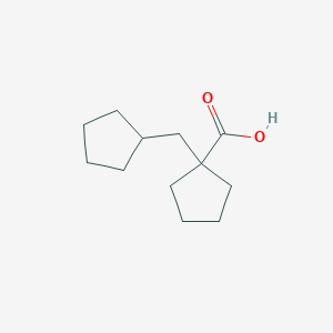 molecular formula C12H20O2 B2677240 1-(Cyclopentylmethyl)cyclopentanecarboxylic acid CAS No. 1261269-55-9