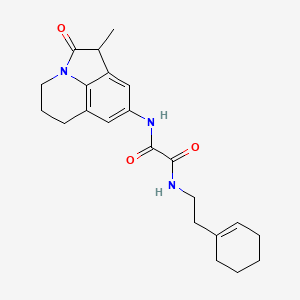 N1-(2-(cyclohex-1-en-1-yl)ethyl)-N2-(1-methyl-2-oxo-2,4,5,6-tetrahydro-1H-pyrrolo[3,2,1-ij]quinolin-8-yl)oxalamide