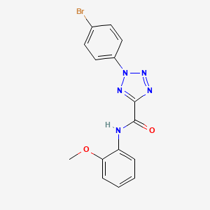 molecular formula C15H12BrN5O2 B2677248 2-(4-bromophenyl)-N-(2-methoxyphenyl)-2H-tetrazole-5-carboxamide CAS No. 1396685-60-1