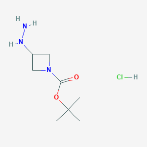 tert-Butyl 3-hydrazinylazetidine-1-carboxylate hydrochloride