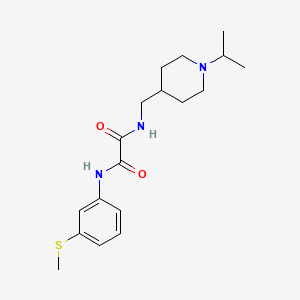 N1-((1-isopropylpiperidin-4-yl)methyl)-N2-(3-(methylthio)phenyl)oxalamide