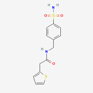 N-(4-sulfamoylbenzyl)-2-(thiophen-2-yl)acetamide