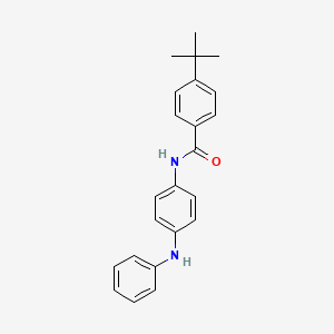 N-(4-anilinophenyl)-4-tert-butylbenzamide