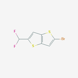 molecular formula C7H3BrF2S2 B2677275 5-Bromo-2-(difluoromethyl)thieno[3,2-b]thiophene CAS No. 2248345-17-5