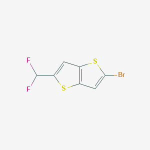 B2677275 5-Bromo-2-(difluoromethyl)thieno[3,2-b]thiophene CAS No. 2248345-17-5