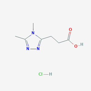 3-(4,5-Dimethyl-4H-1,2,4-triazol-3-yl)propanoic acid hydrochloride