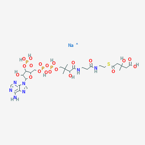 molecular formula C27H44N7NaO20P3S B026773 DL-3-羟基-3-甲基戊二酰辅酶 A 钠盐 CAS No. 103476-21-7