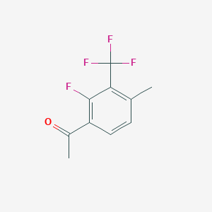 molecular formula C10H8F4O B2677301 2'-Fluoro-4'-methyl-3'-(trifluoromethyl)acetophenone CAS No. 1824274-63-6