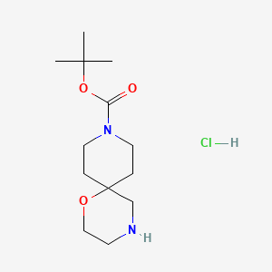 Tert-butyl 1-oxa-4,9-diazaspiro[5.5]undecane-9-carboxylate hydrochloride