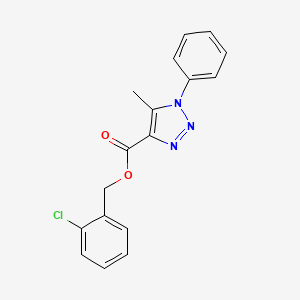 2-chlorobenzyl 5-methyl-1-phenyl-1H-1,2,3-triazole-4-carboxylate