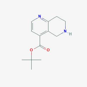 Tert-butyl 5,6,7,8-tetrahydro-1,6-naphthyridine-4-carboxylate