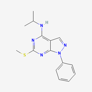 N-isopropyl-6-(methylsulfanyl)-1-phenyl-1H-pyrazolo[3,4-d]pyrimidin-4-amine